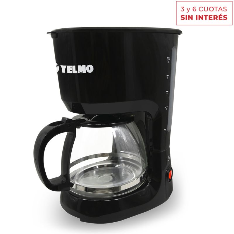Cafetera de Filtro 12 pocillos Yelmo CA-7108 Negro