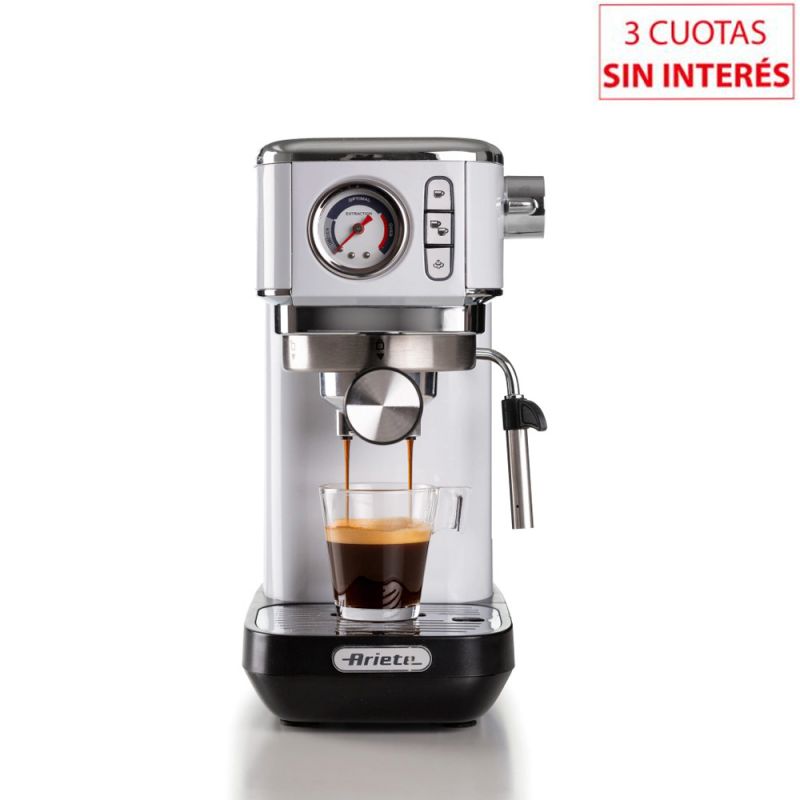 Cafetera Espresso Ariete Slim Moderna PA-CE1381BL-I 15Bar Blanco
