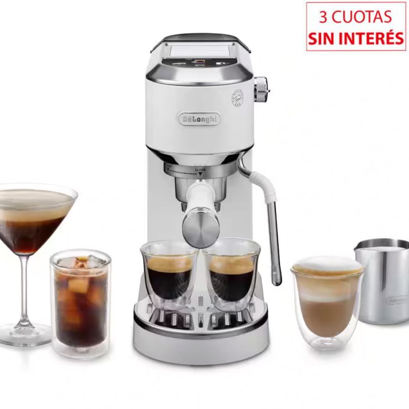 Cafetera Express DeLonghi Dedica Duo EC890W 15Bar Blanco