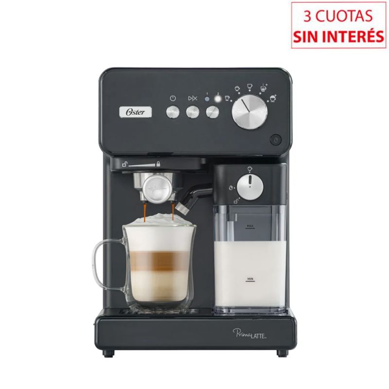 Cafetera Espresso Oster PrimaLatte BVSTEM6604BK-054 15Bar Negro