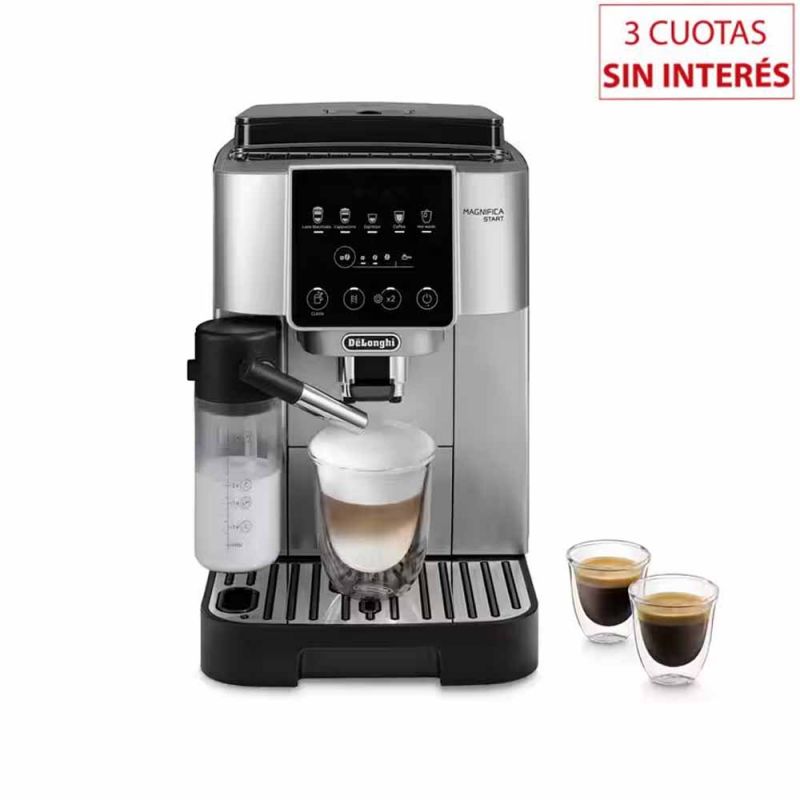 Cafetera Express C/Molinillo DeLonghi Magnifica Start ECAM220.80.SB 15Bar Silver