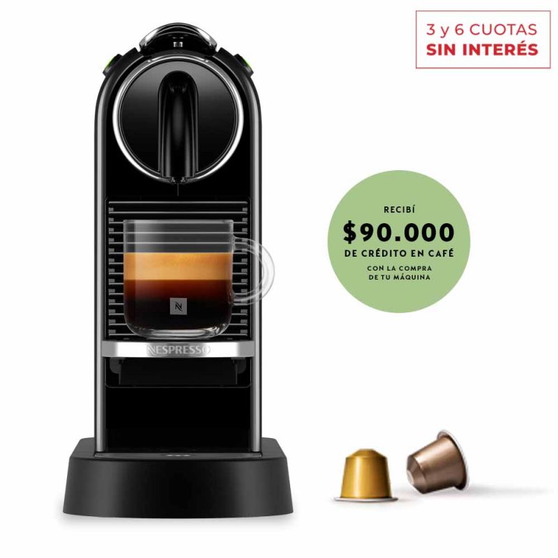 Cafetera Nespresso CitiZ Black D113-AR-BK-NE2 Negro