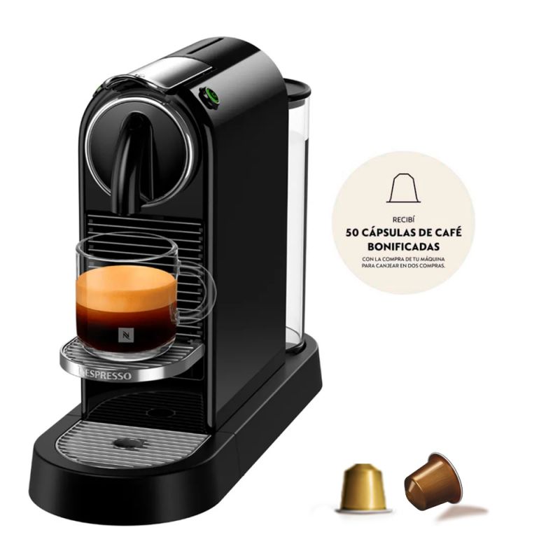 Cafetera Nespresso CitiZ Black D113-AR-BK-NE2 Negro