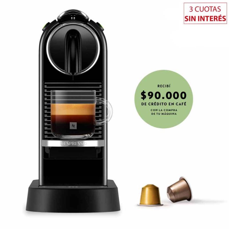 Cafetera Nespresso CitiZ Black D113-AR-BK-NE2 Negro