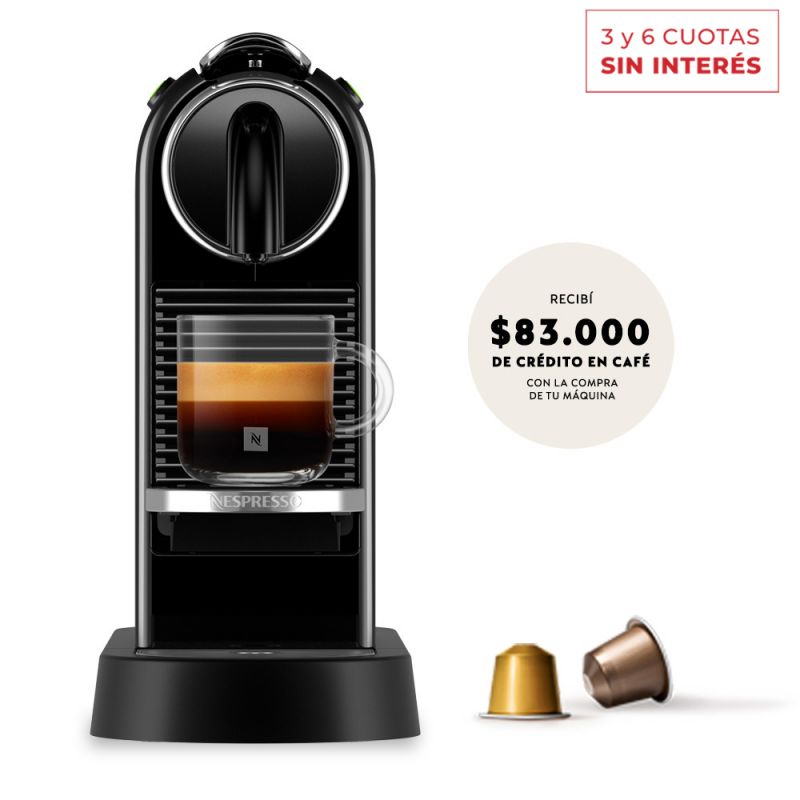 Cafetera Nespresso CitiZ Black D113-AR-BK-NE2 Negro
