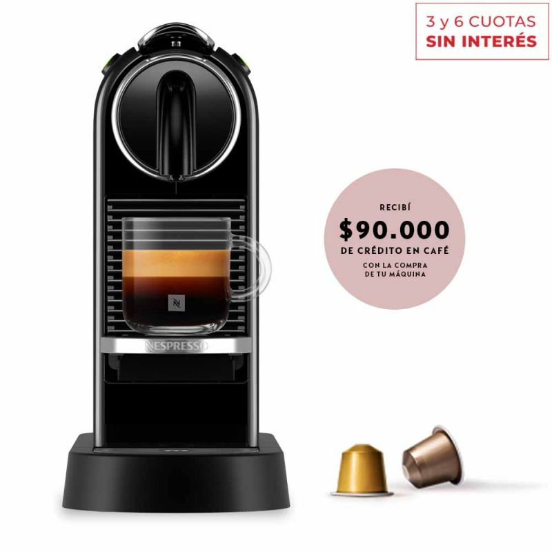 Cafetera Nespresso CitiZ Black D113-AR-BK-NE2 Negro