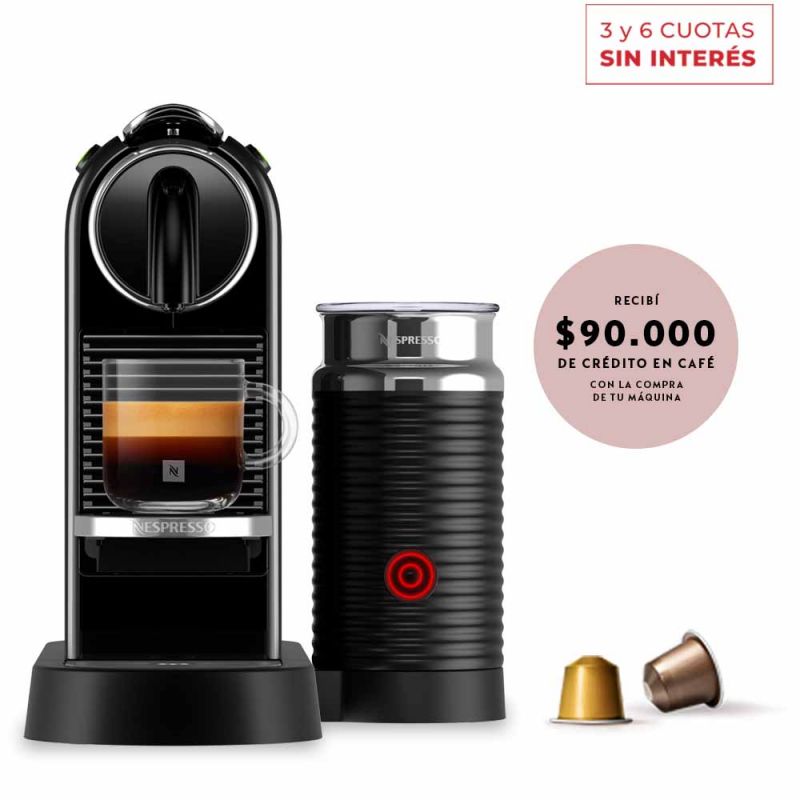 Cafetera Nespresso CitiZ & Milk D123-AR-BK-NE2 Negro