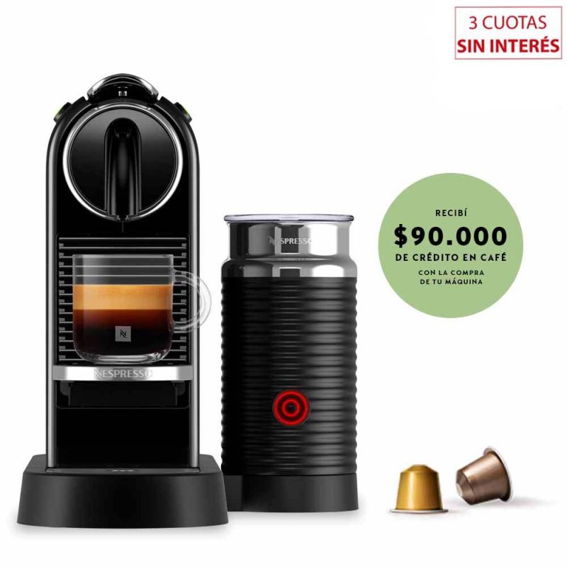Cafetera Nespresso CitiZ & Milk D123-AR-BK-NE2 Negro