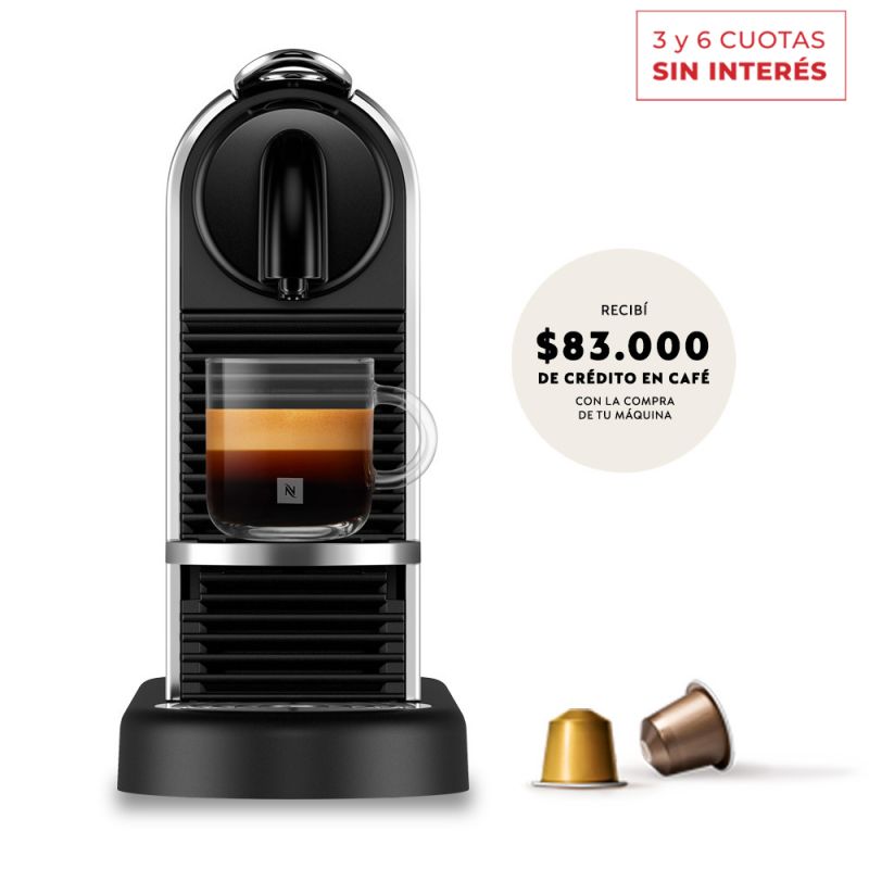 Cafetera Nespresso CitiZ Platinum D140-AR-ME-NE 1M9 Silver