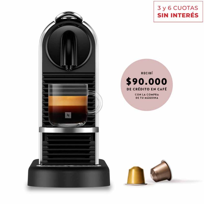 Cafetera Nespresso CitiZ Platinum D140-AR-ME-NE 1M9 Silver