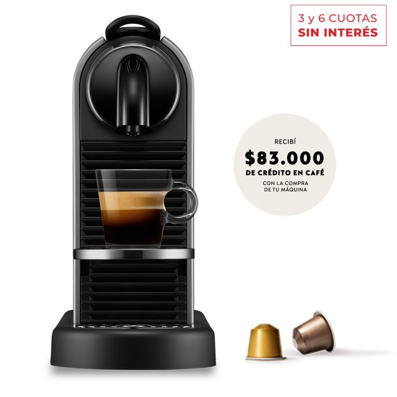 Cafetera Nespresso CitiZ Platinum D140-AR-TI-NE 04m Titanium