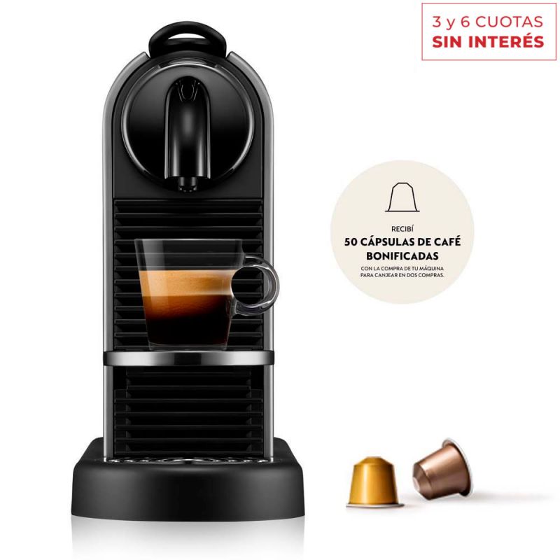 Cafetera Nespresso CitiZ Platinum D140-AR-TI-NE 04m Titanium