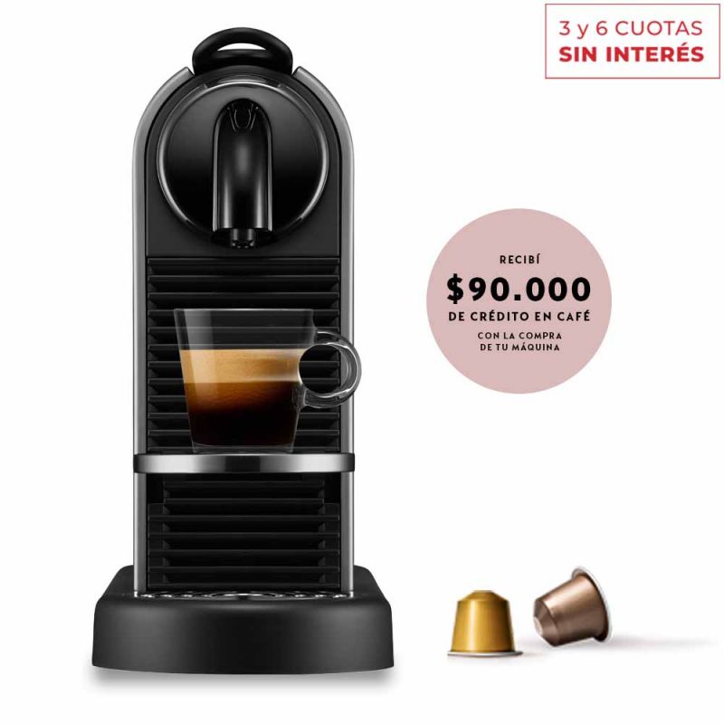 Cafetera Nespresso CitiZ Platinum D140-AR-TI-NE 04m Titanium