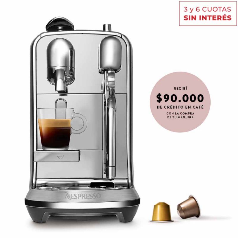 Cafetera Nespresso Creatista Plus Metal J520-AR-ME-NE