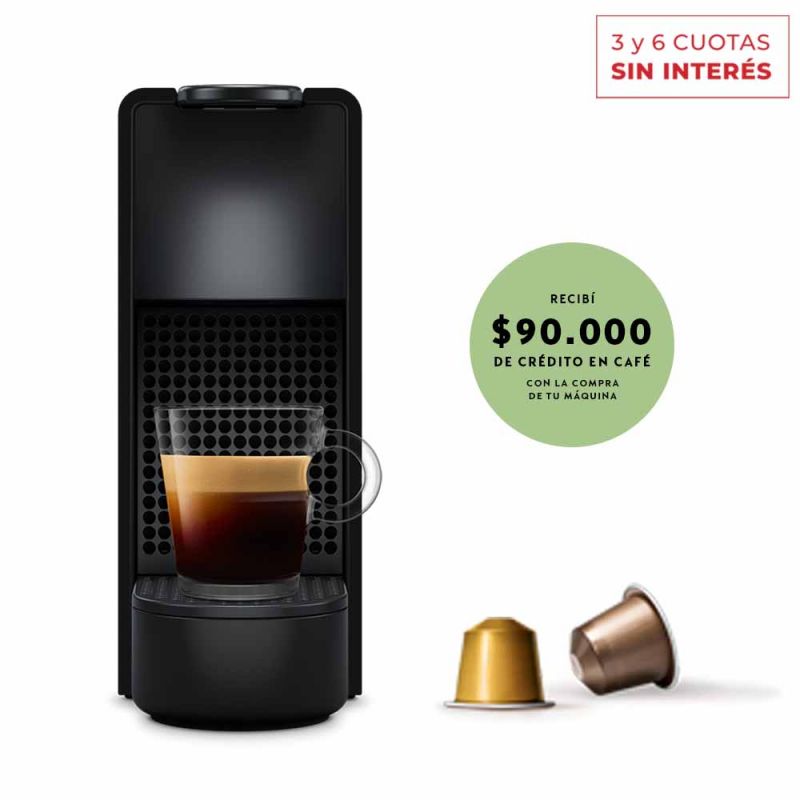 Cafetera Nespresso ESSENZA Mini Black C30-AR-BK-NE2
