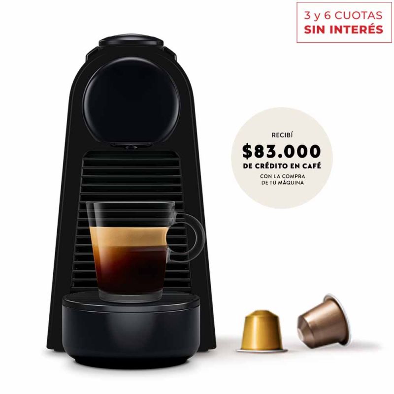 Cafetera Nespresso ESSENZA Mini D Black D30-AR-BK-NE2