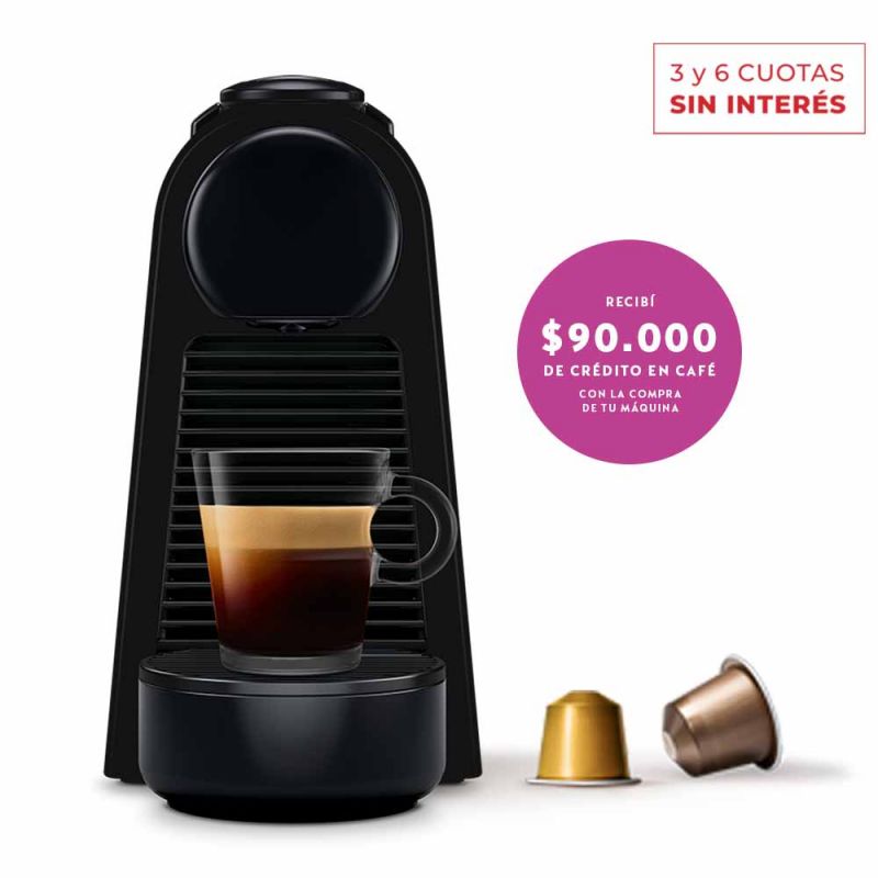 Cafetera Nespresso ESSENZA Mini D Black D30-AR-BK-NE2