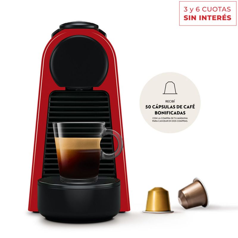 Cafetera Nespresso Essenza Mini Red D30-AR-RE-NE2