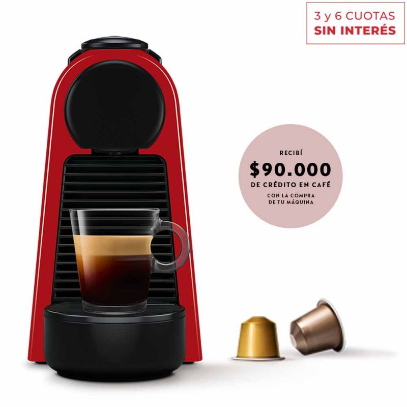 Cafetera Nespresso Essenza Mini Red D30-AR-RE-NE2