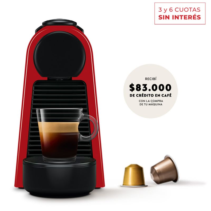 Cafetera Nespresso Essenza Mini Red D30-AR-RE-NE2