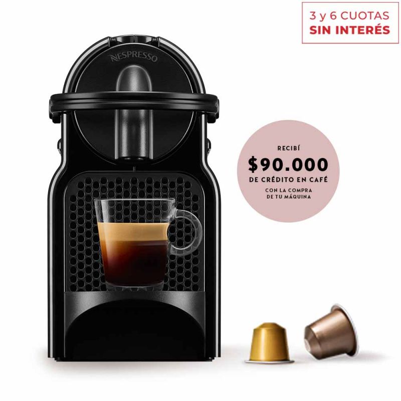 Cafetera Nespresso Inissia Black D40-AR-BK-NE4