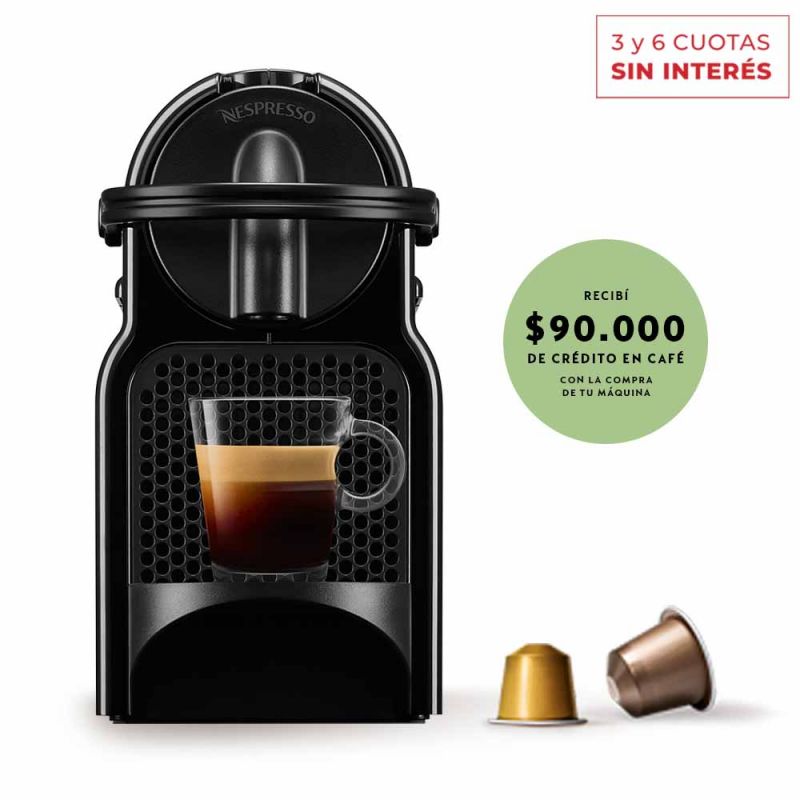 Cafetera Nespresso Inissia Black D40-AR-BK-NE4