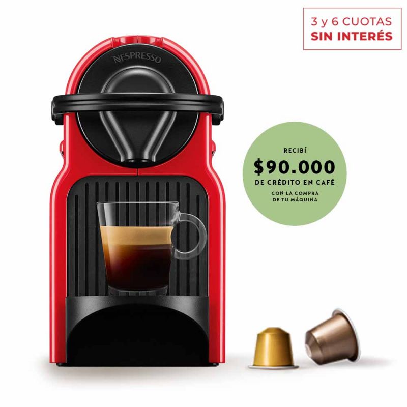 Cafetera Nespresso INISSIA Red C40-AR-RE-NE4/NE5 (702564/854498)