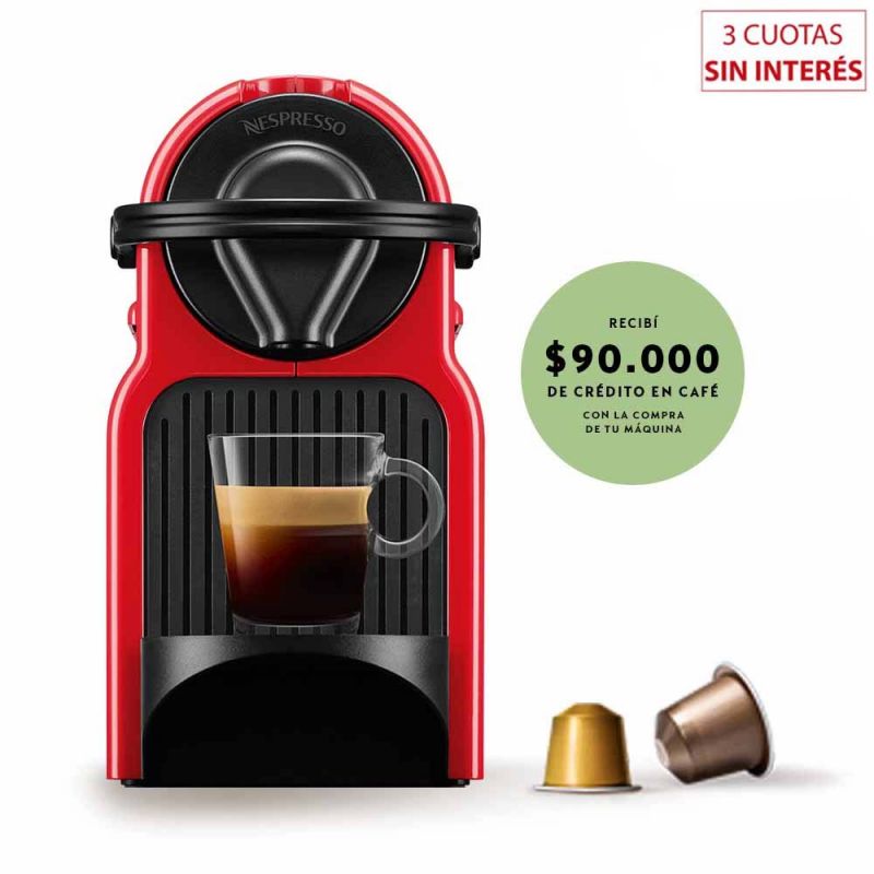 Cafetera Nespresso INISSIA Red C40-AR-RE-NE4/NE5 (702564/854498)