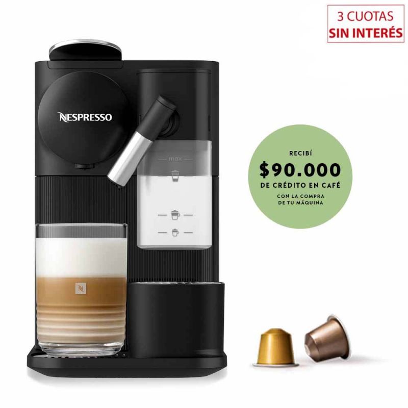 Cafetera Nespresso Lattissima One Black F121-AR-BK-NE Negro