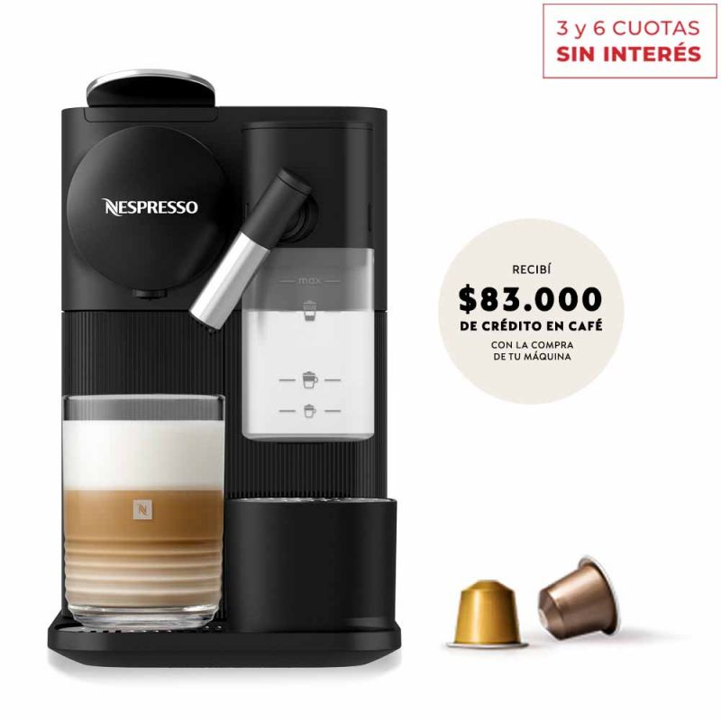 Cafetera Nespresso Lattissima One Black F121-AR-BK-NE Negro