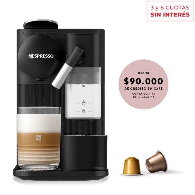 Cafetera Nespresso Lattissima One Black F121-AR-BK-NE Negro
