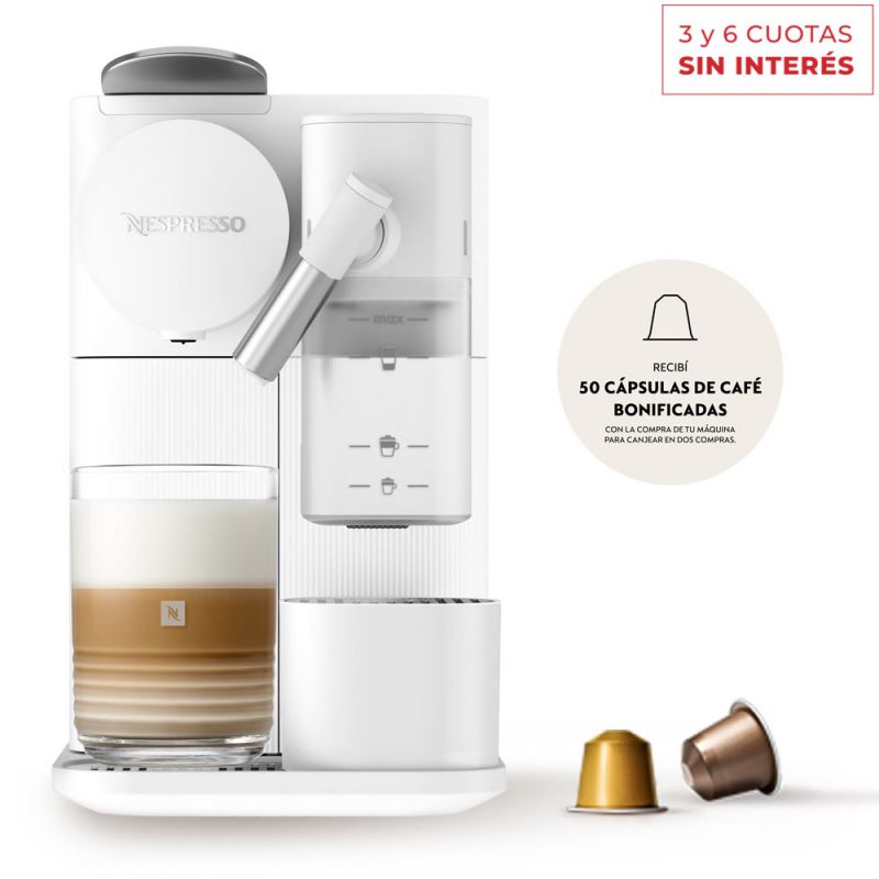 Cafetera Nespresso Lattissima One White F121-AR-WH-NE Blanca