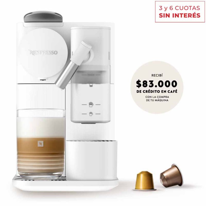 Cafetera Nespresso Lattissima One White F121-AR-WH-NE Blanca