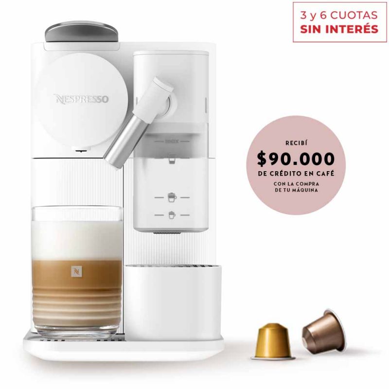 Cafetera Nespresso Lattissima One White F121-AR-WH-NE Blanca