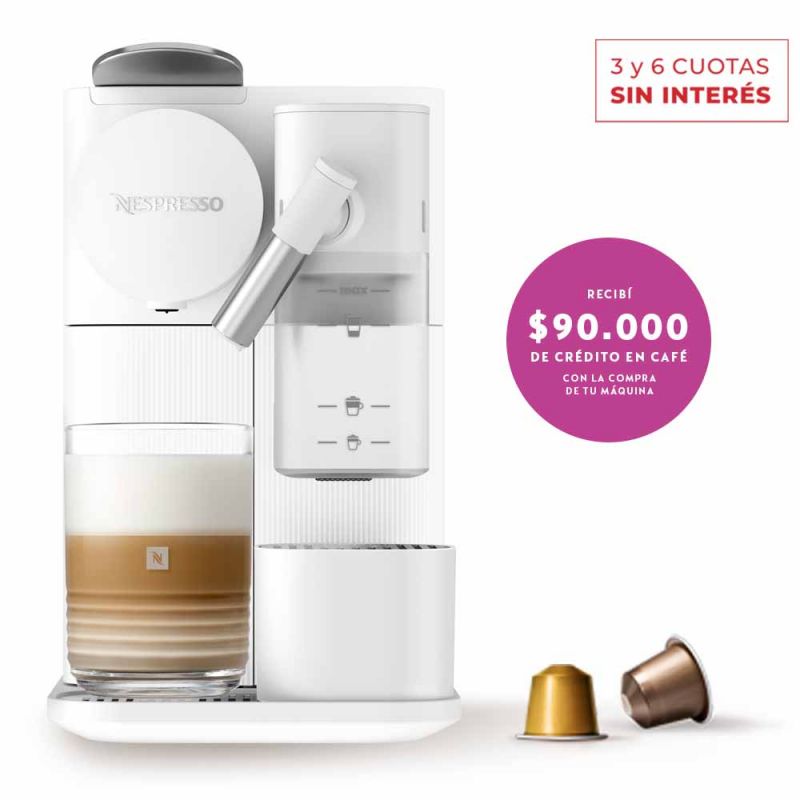 Cafetera Nespresso Lattissima One White F121-AR-WH-NE Blanca