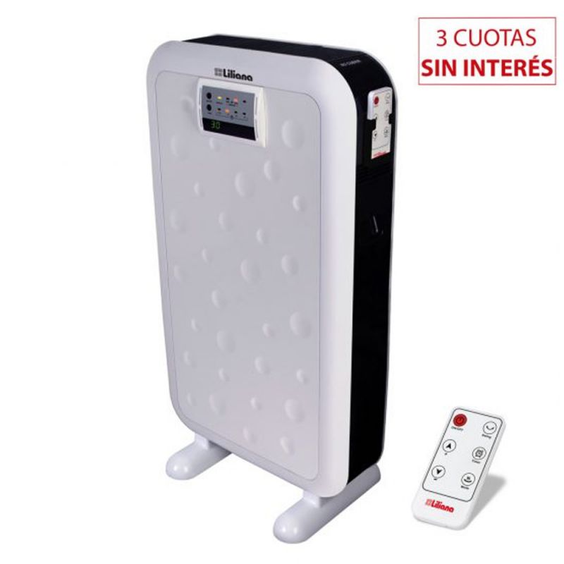 Calefactor Electrónico Liliana TecnoDigitalHot TCV110D Pie/Pared Blanco