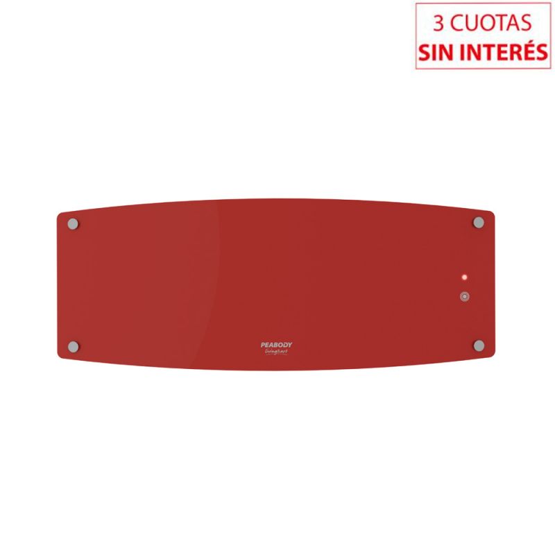 Caloventor de Pared Curvo Peabody PE-CVL20R Tipo Split 2000W Rojo