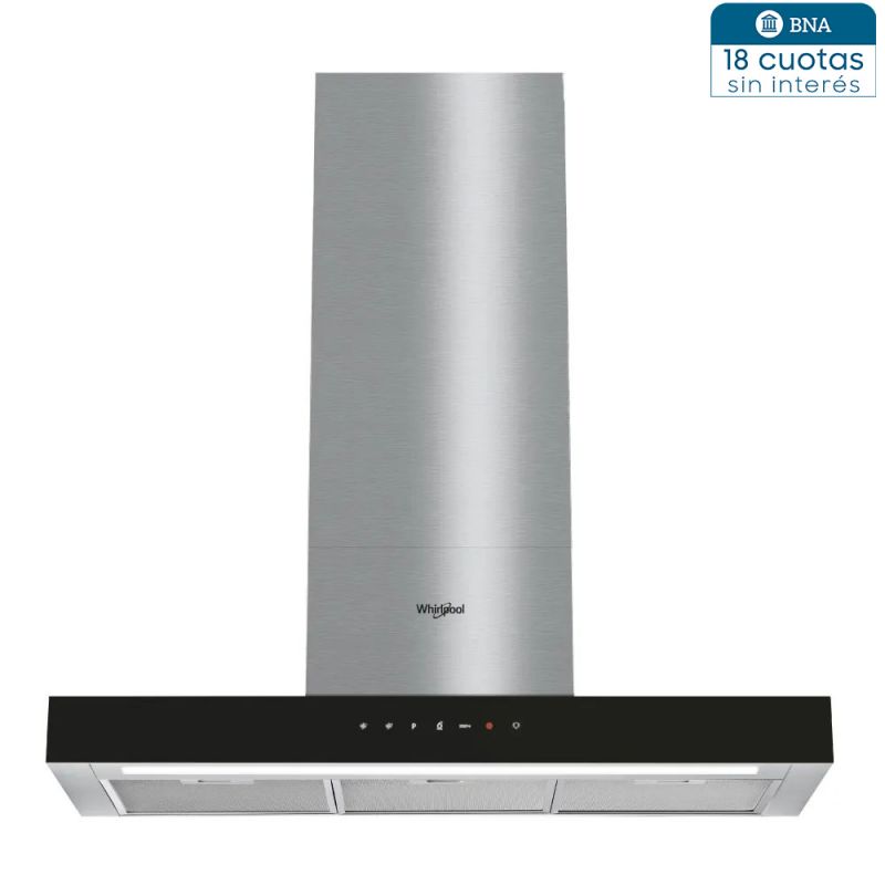 Campana 90CM Whirlpool WAE90RPIM TBOX Negro con Inox
