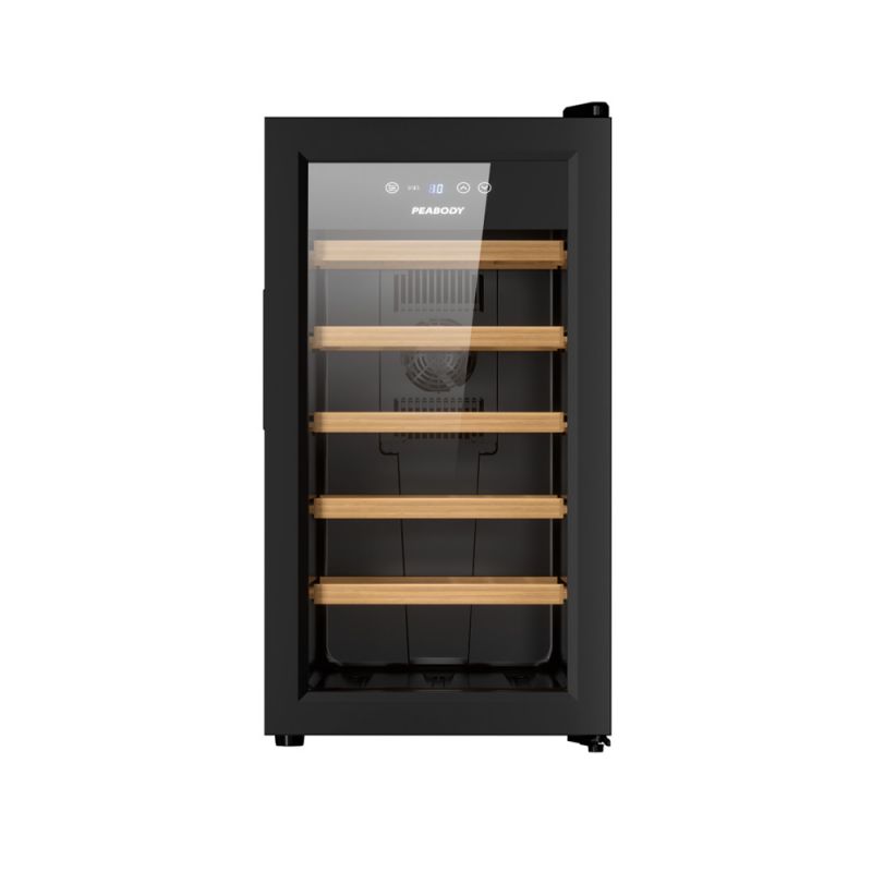 Cava de Vino 18 Botellas Peabody PE-CVT18N Estantes de Madera