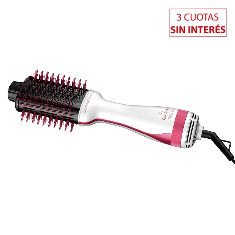 Cepillo Secador Modelador Gama Glamour Pink Brush 4 en 1 Rosa