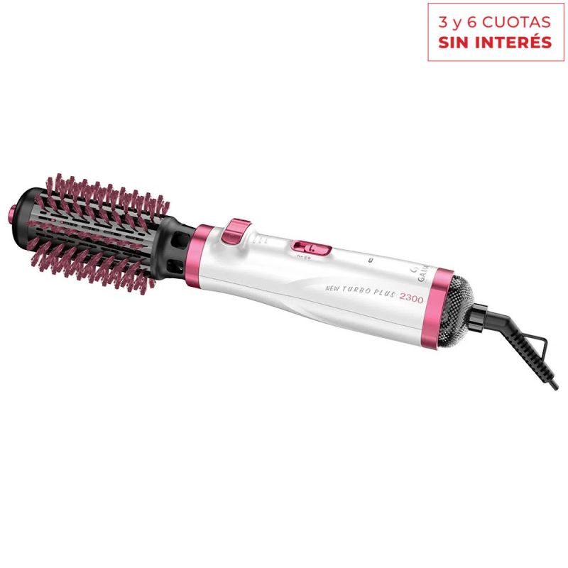 Cepillo Secador Modelador Gama New Turbo Plus 2300 3 en 1 Rosa