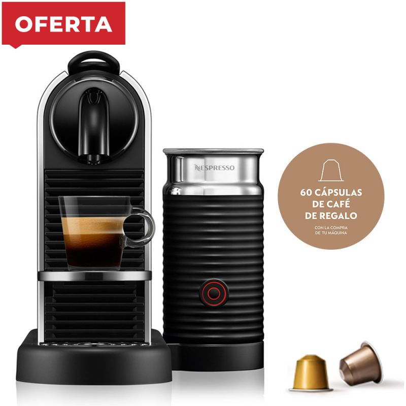 Cafetera Nespresso Citiz & Milk D145-AR-ME-NE Platinum