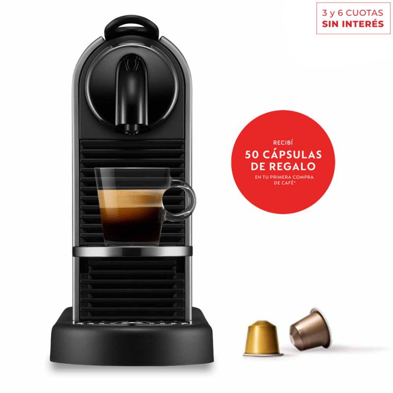 Cafetera Nespresso CitiZ Platinum D140-AR-TI-NE 04m Titanium