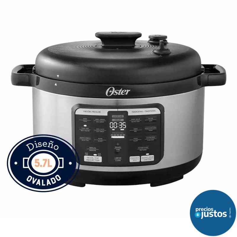 Olla a Presión Eléctrica 5.7Lts Oster CKSTPCECOV57-054 Ovalada Inox