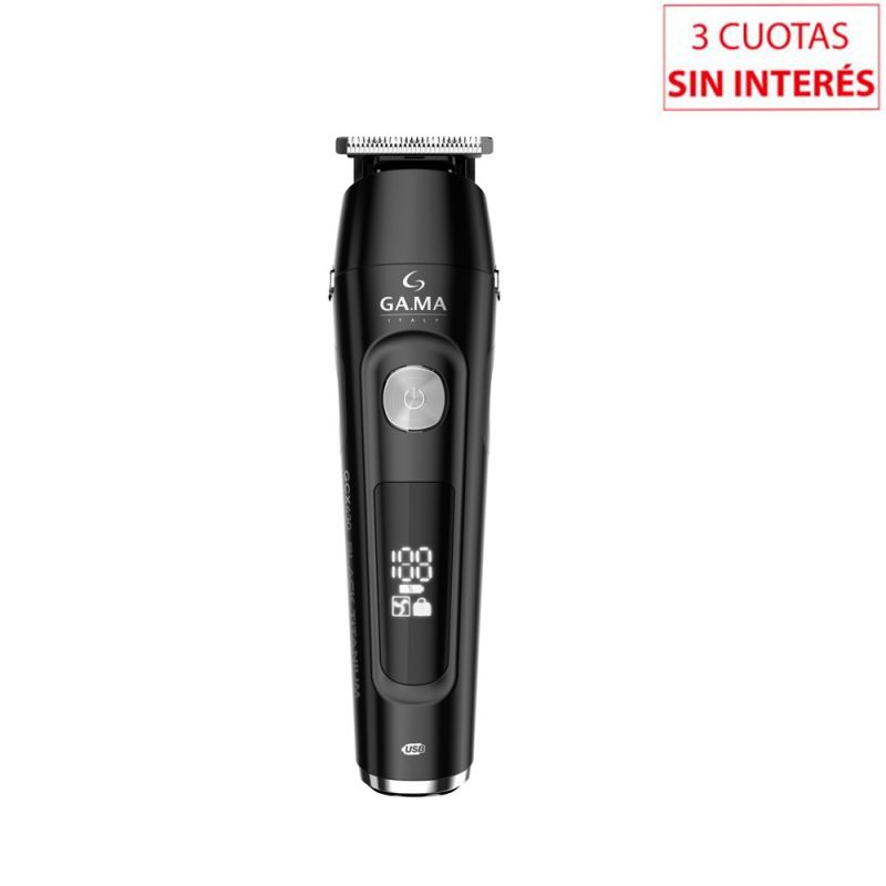 Cortadora Clipper GAMA GCX 630 Display LED Black Titanium