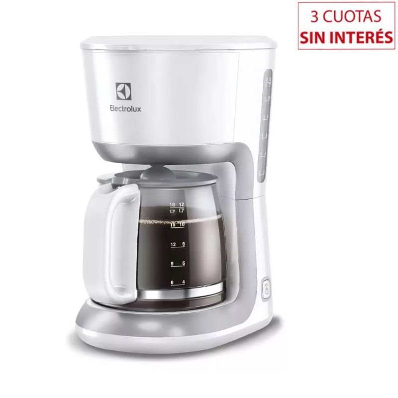 Cafetera de filtro 12 Tazas Electrolux CMM11 Blanco