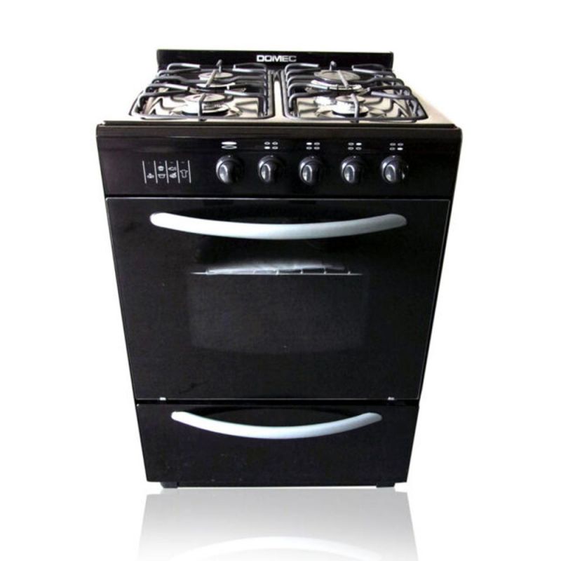Cocina a Gas 56CM 4H Domec CNUG Negro