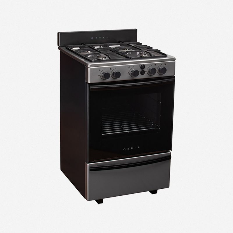 Cocina a Gas 55CM 4H Orbis 858AP4 Inox