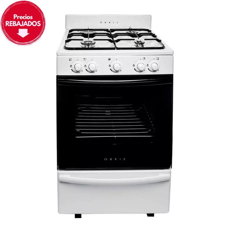 Cocina a Gas 55CM 4H Orbis 938BC3 Blanco