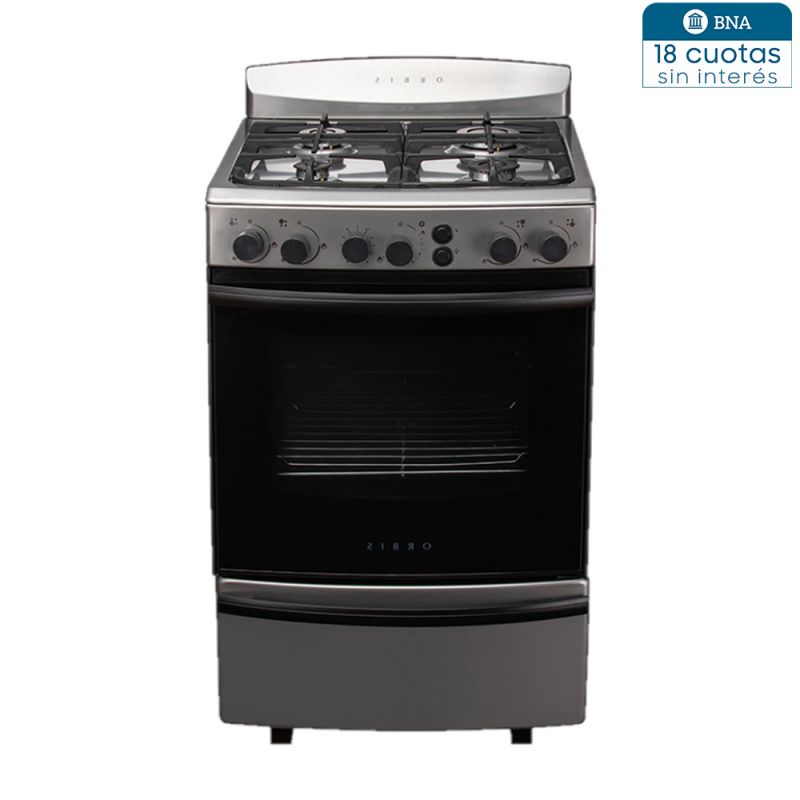 Cocina a Gas 55CM 4H Orbis 968AC4M Inox
